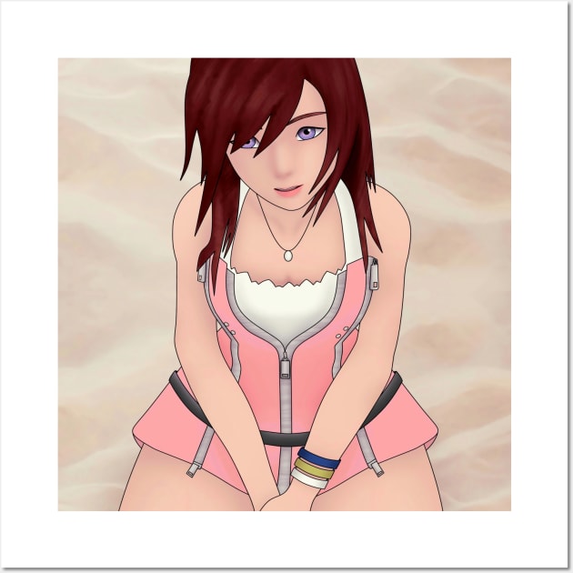 Princess at shore - Kingdom Hearts II Wall Art by UmbraTaberna